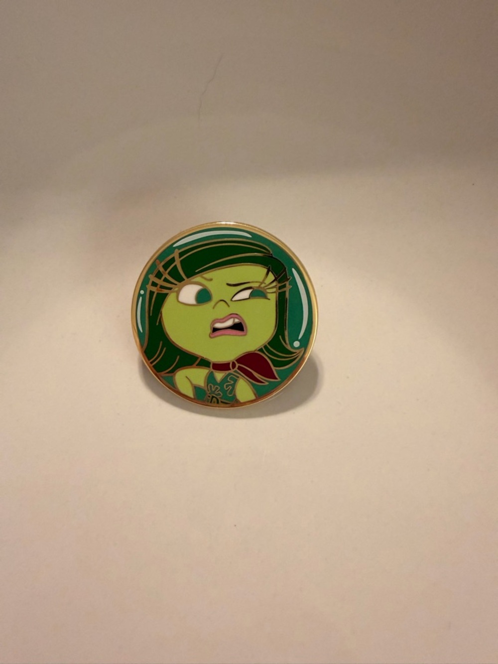 Disney Pixar Inside Out 2 Disgust enamel pin from FiGPiN Mystery Mini Series 1